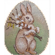 Набор для вышивания крестиком Alisena Пасхальная - Кролик (с подвеской)(5503-б)