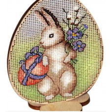 Набор для вышивания крестиком Alisena Пасхальная - Кролик (на подставке)(5506-а)