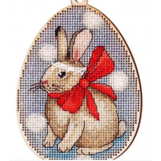 Набір для вишивання хрестиком Alisena Пасхальна - Кролик (з підвіскою)(5509-б)