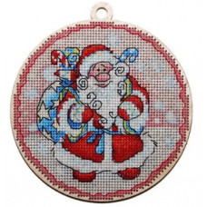 Набор для вышивания крестиком Alisena Новогодний. Дед Мороз (5531)