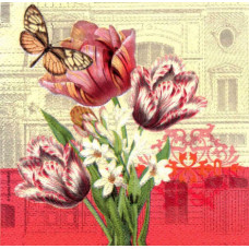 Серветка Idea Home Range Весняний букет з метеликом (1441)