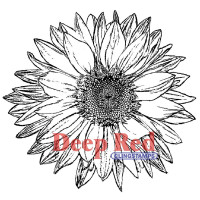 Штамп Deep Red Large Sunflower (4X500145)