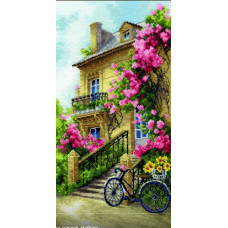 Набір для вишивання хрестиком Чарівна мить Дім, де живе щастя (М-578) Набір для вишивання хрестиком Чарівна мить Дім, де живе щастя (М-578)