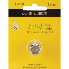 Наперсток із нікельованої сталі великий John James, L-11 (JJ0635 L)