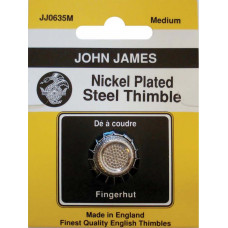 Наперсток John James із нікельованої сталі середній, M-7 (JJ0635 M)