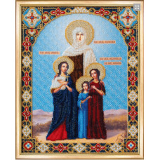 Набор для вышивания бисером Чарівна мить Икона Вера, Надежда, Любовь и мать София (Б-1101)