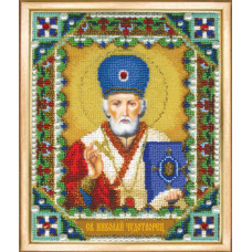 Набор для вышивания бисером Чарівна мить Икона святителя Николая Чудотворца (Б-1209)