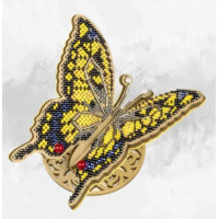 Набір для вишивки бісером на дерев’яній основі «Витончений метелик» FLK-608