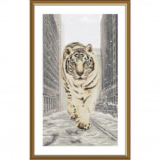 Набір для вишивання хрестиком Нова Слобода Сніговий тигр (СР 6249)