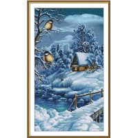 Набор для вышивання крестиком Нова Слобода Снежная мелодия леса (СР6256)