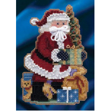 Набір для вишивання Mill Hill Санта Merry Christmas (MH204301)