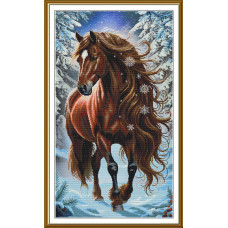 Набір для вишивання хрестиком Нова Слобода Зимова красуня (СР6302)