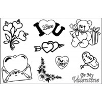 Набір прозорих штампів Чарівна мить Любов (6304CS)