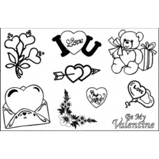 Набір прозорих штампів Чарівна мить Любов (6304CS)