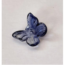 Акрилова намистина Only Метелик прозоро-синій, 1х1 см (633007)