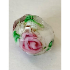 Скляна намистина з трояндою Only, 0,8 см (633010)