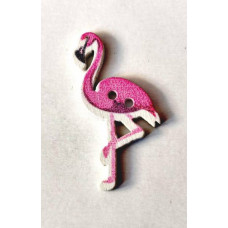 Дерев'яний гудзик Only Фламінго, 3,5х1,8 см (633014)