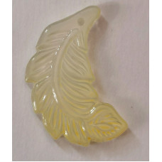 Намистина Жовто-біла Only, 2.5х1.8 см (633023)