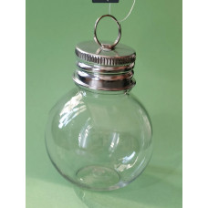 Ялинкова іграшка-куля пластикова зі зємним ковпачком Only, 6х5 см(633032)