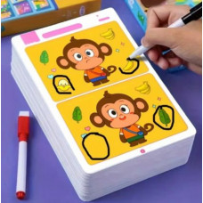 10 карток з 20-ма завданнями "Знайди відмінності", рівень "Початківець" (цупкий картон) (633054)