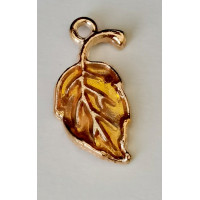 Підвіска (шармик) Only Жовтий листочок, 2х1 см (633057)