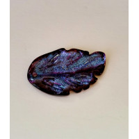 Намистина скляна Чорнильний листочок Only, 2,5х1,5 см (633062)