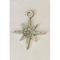 Підвіска (шармик) Only Різдвяна зірка срібна, 2,5х2 см (633074)