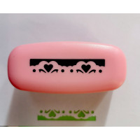 Бордюрний дирокол Чарівна мить Мереживо з сердечками (Jf829/32)