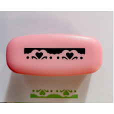 Бордюрний дирокол Чарівна мить Мереживо з сердечками (Jf829/32)