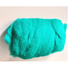 Вовна для валяння кардочесана Чарівна мить, 50г, яскраво-зелений світлий (К5021)