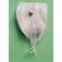 Набір Хутряна борода (9х15 см)+ дерев'яна кулька-ніс Only (1,5см)(633131)