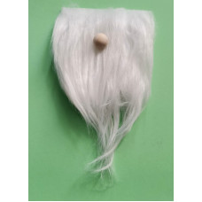 Набір Хутряна борода (9х15 см)+ дерев'яна кулька-ніс Only (1,5см)(633131)