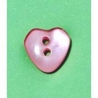 Гудзик Only Рожеве сердечко, 1,1х1,1 см (633134)