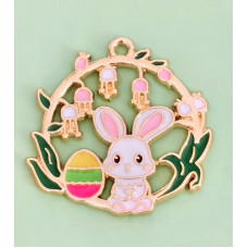 Підвіска (шармик) Only Пасхальний зайчик, 2,8х2,8 см (633136)