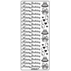 Наклейки Ursus День народження - 2 золото (UR-59100011)