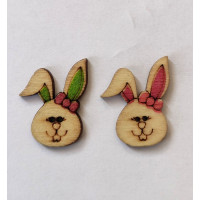 Гудзики Only Зайчики, 2,8х2 см, 2шт (633159)