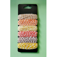 Набір бавовняних шнурів для біжутерії Only, 6 шт.(633162)