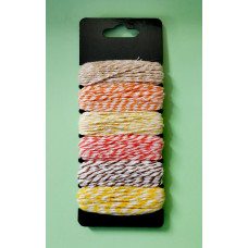 Набір бавовняних шнурів для біжутерії Only, 6 шт.(633162) Набір бавовняних шнурів для біжутерії Only, 6 шт.(633162)