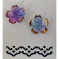 Намистина синьо-бузкова Only, 2 шт (633167)