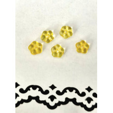 Скляні намистини Жовті незабудки, Only, 5мм, 5 шт (633177)