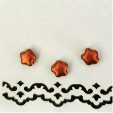 Скляні намистини Бронзові зірочки Only, 6мм, 3 шт (633178)