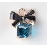 Підвіска (шармик) Only Подарунок синій, 1,4х1,3  см (633184)