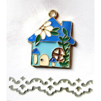 Підвіска (шармик) Only Блакитна хатинка, 2,8х2,3 см.(633189)