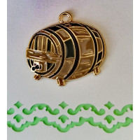 Підвіска (шармик) Only Бочечка вина, 2,5х2 см (633192)