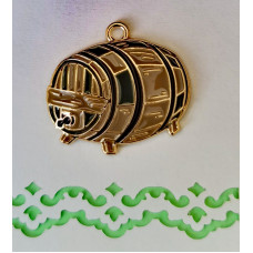 Підвіска (шармик) Only Бочечка вина, 2,5х2 см (633192)