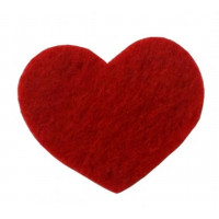 Серце фетрове Only червоне 