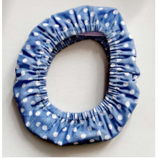 Чохол на пяльця Nurge Блакитний горошок, квадратні №1, 11х9.5 см (633210)