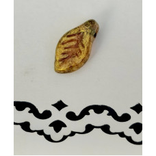 Скляна намистина Золотий листочок Only, 1,3х0,7 см (633214)