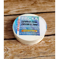 Мононитка для рукоділля Spark Beads 0,30 мм прозора (03050)