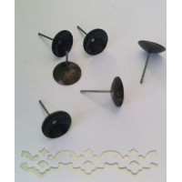 Пусети Margo темна бронза, 6 шт (633219)